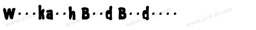 Woolkarth Bold Bold字体转换
